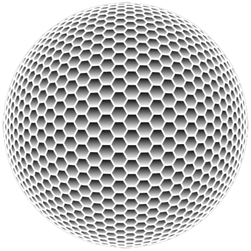 Hexagonos Conectados Esfera Red Malla